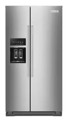 Photo 1 of KitchenAid 24.8-cu ft Side-by-Side Refrigerator with Ice Maker (Stainless Steel with Printshield Finish) ENERGY STAR
