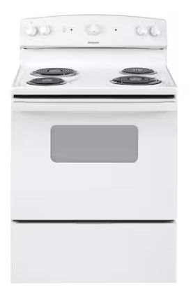 Photo 1 of Hotpoint 30-in 4 Elements 5-cu ft Freestanding Electric Range (White)
