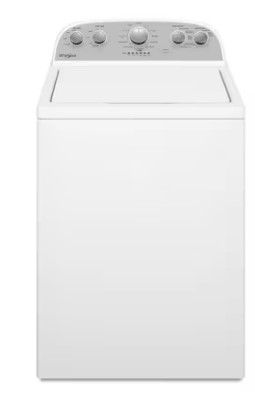 Photo 1 of SCRATCHED Whirlpool 3.8-cu ft High Efficiency Impeller and Agitator Top-Load Washer (White)
