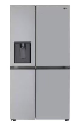 Photo 1 of DENTED DOOR/SIDES LG 27.6-cu ft Side-by-Side Refrigerator with Ice Maker (Printproof Stainless Steel)

