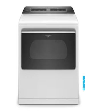Photo 1 of Whirlpool Smart Capable 7.4-cu ft Steam Cycle Smart Electric Dryer (White) ENERGY STAR
