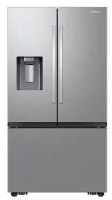 Photo 1 of LIKE NEW DENTED DOOR Samsung Mega Capacity 25.5-cu ft Counter-depth Smart French Door Refrigerator with Dual Ice Maker (Fingerprint Resistant Stainless Steel) ENERGY STAR
