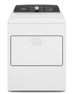 Photo 1 of SCRATCHED FRONT Whirlpool 7-cu ft Electric Dryer (White)
