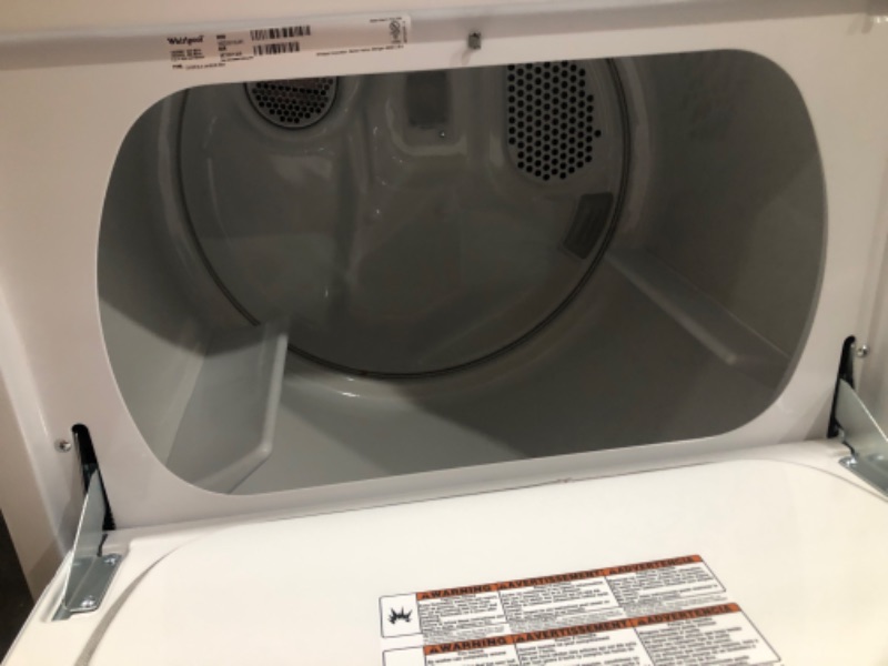 Photo 5 of SCRATCHED FRONT Whirlpool 7-cu ft Electric Dryer (White)
