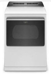 Photo 1 of Whirlpool Smart Capable 7.4-cu ft Steam Cycle Smart Electric Dryer (White) ENERGY STAR
