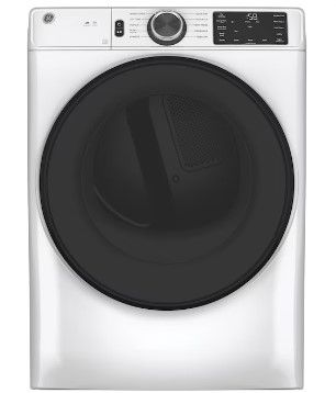 Photo 1 of GE 7.8-cu ft Stackable Smart Electric Dryer (White) ENERGY STAR
