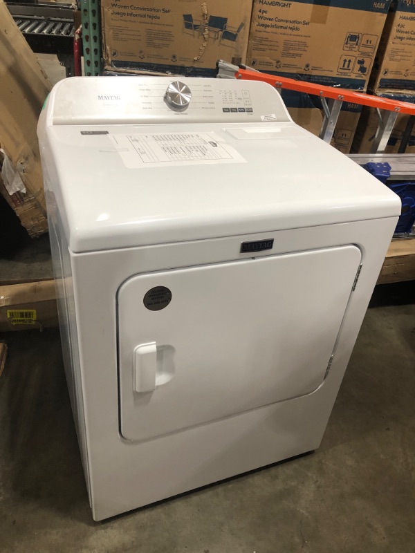 Photo 6 of Maytag Pet Pro 7-cu ft Steam Cycle Electric Dryer (White)
