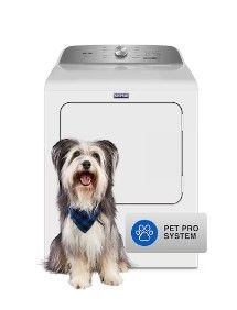 Photo 1 of Maytag Pet Pro 7-cu ft Steam Cycle Electric Dryer (White)
