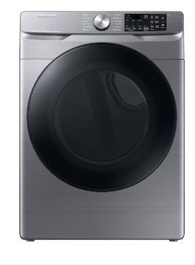 Photo 1 of Samsung 7.5-cu ft Stackable Steam Cycle Smart Electric Dryer (Platinum)
