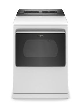 Photo 1 of Whirlpool Smart Capable 7.4-cu ft Steam Cycle Smart Electric Dryer (White) ENERGY STAR
