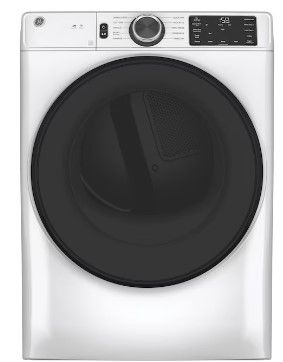 Photo 1 of GE 7.8-cu ft Stackable Smart Electric Dryer (White) ENERGY STAR
