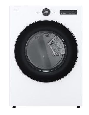 Photo 1 of LG TurboSteam 7.4-cu ft Stackable Steam Cycle Smart Electric Dryer (White) ENERGY STAR
