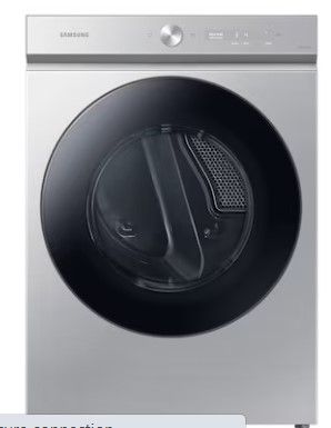 Photo 1 of Samsung Bespoke 7.6-cu ft Stackable Steam Cycle Smart Electric Dryer (Silver Steel) ENERGY STAR
