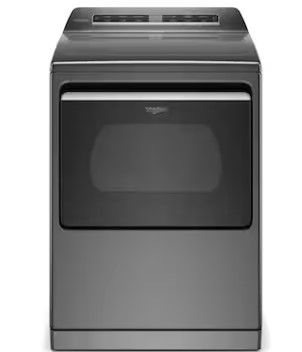 Photo 1 of Whirlpool Smart Capable 7.4-cu ft Steam Cycle Smart Electric Dryer (Chrome Shadow) ENERGY STAR
