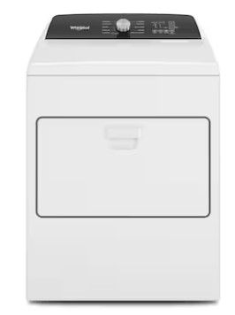 Photo 1 of Whirlpool 7-cu ft Electric Dryer (White)
