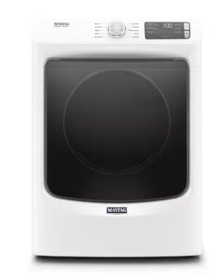 Photo 1 of Maytag 7.3-cu ft Stackable Electric Dryer (White) ENERGY STAR
