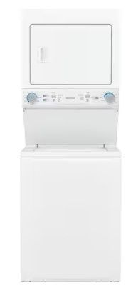Photo 1 of Frigidaire Electric Stacked Laundry Center with 3.9-cu ft Washer and 5.6-cu ft Dryer
