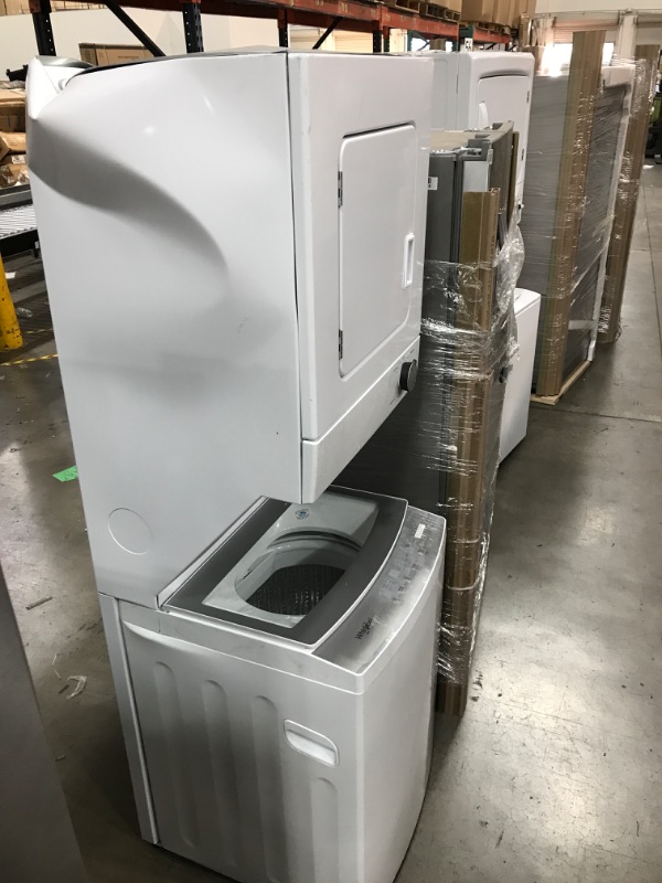 Photo 4 of 1.6 cu.ft Electric Stacked Laundry Center 6 Wash cycles and AutoDry™
