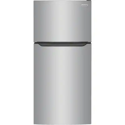 Photo 1 of Frigidaire Garage-Ready 18.3-cu ft Top-Freezer Refrigerator (Easycare Stainless Steel)
