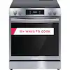 Photo 1 of 30 in. 6.2 cu. ft. 5 Element Slide-In Electric Range with Total Convection and Air Fry in Smudge Proof Stainless Steel
