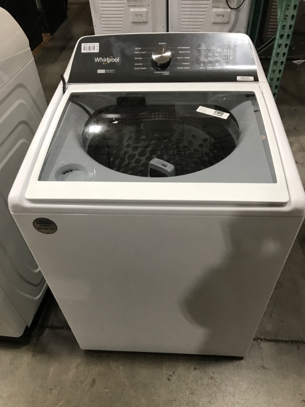 Photo 8 of **PARTS ONLY DOES NOT POWER ON NO REFUNDS**  Whirlpool 2 in 1 Removable Agitator 4.7-cu ft High Efficiency Impeller and Agitator Top-Load Washer (White)

