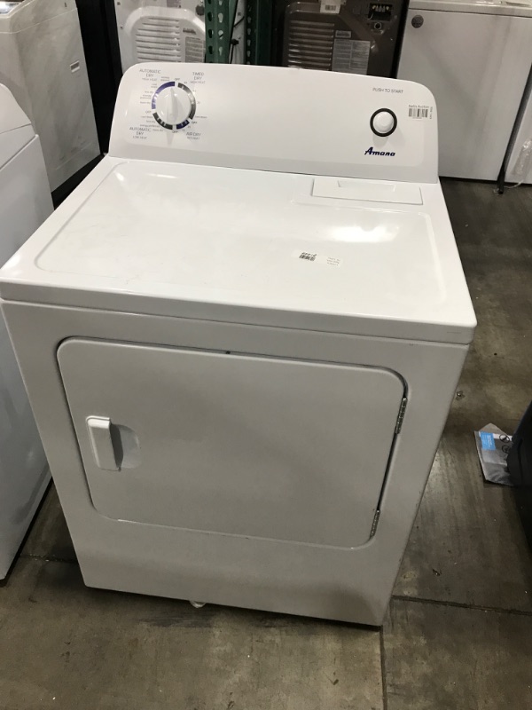 Photo 8 of Amana 6.5-cu ft Electric Dryer (White)