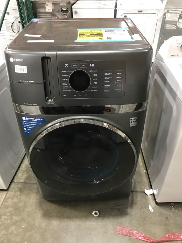 Photo 1 of 4.8 cu. ft. UltraFast Combo Washer & Dryer with Ventless Heat Pump Technology in Carbon Graphite
