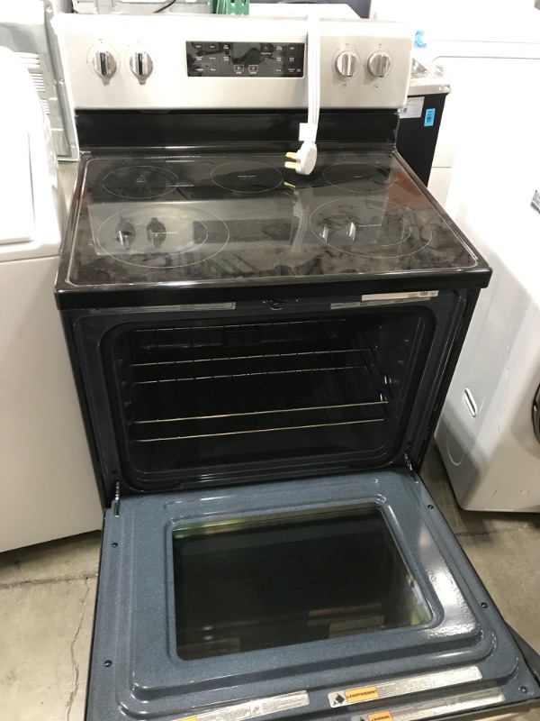 Photo 7 of Whirlpool 5.3 Cu. Ft. Single Oven Electric Range With Air Fry Oven In Stainless Steel WFE535S0LS - The Home Depot
