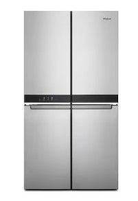 Photo 1 of Whirlpool 19.4-cu ft 4-Door Counter-depth French Door Refrigerator with Ice Maker (Fingerprint-resistant Stainless Finish) ENERGY STAR
