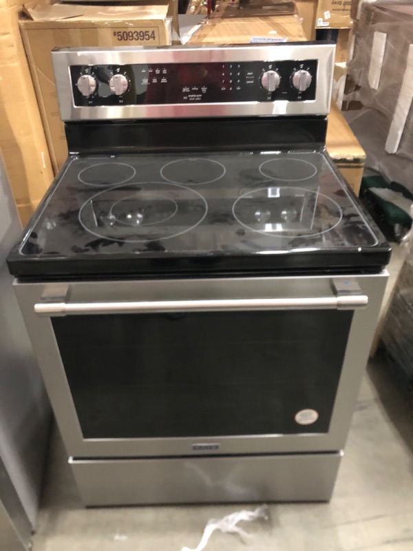 Photo 4 of Maytag MER8800FZ 6.4 Cu. Ft. Electric Range w/ True Convection – Stainless Steel
