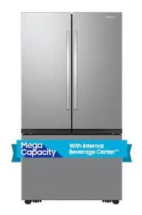 Photo 1 of Samsung Mega Capacity 31.5-cu ft Smart French Door Refrigerator with Dual Ice Maker (Fingerprint Resistant Stainless Steel) ENERGY STAR
