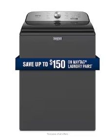 Photo 1 of Maytag Pet Pro 4.7-cu ft High Efficiency Agitator Top-Load Washer (Volcano Black)
