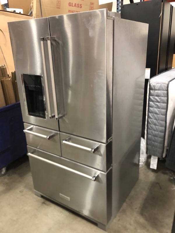 Photo 2 of KitchenAid 25.8-cu ft 5-Door French Door Refrigerator with Ice Maker (Stainless Steel)
