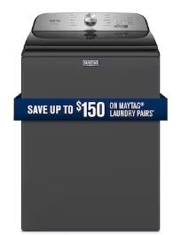 Photo 1 of Maytag Pet Pro 4.7-cu ft High Efficiency Agitator Top-Load Washer (Volcano Black)
