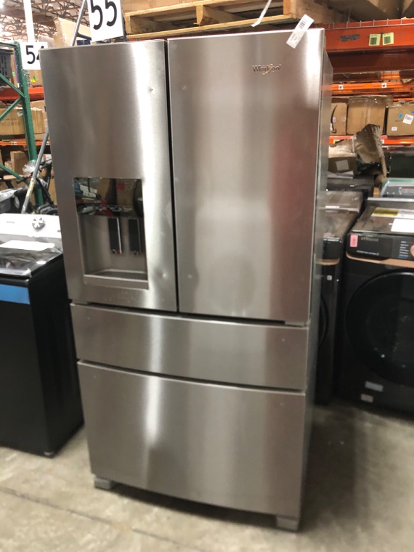 Photo 5 of Whirlpool 24.5-cu ft 4-Door French Door Refrigerator with Ice Maker (Fingerprint Resistant Stainless Steel) ENERGY STAR
