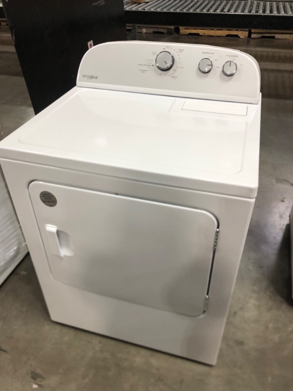 Photo 4 of Whirlpool 7-cu ft Electric Dryer (White)
