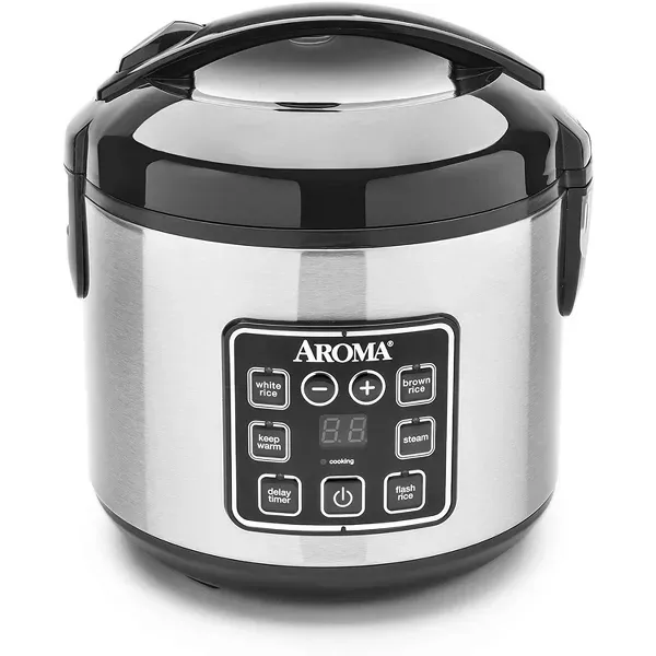 Photo 1 of * see all images *
Aroma 64 Ounces Digital Cool-Touch Rice Cooker and Food Steamer, Stainless Refurbished
