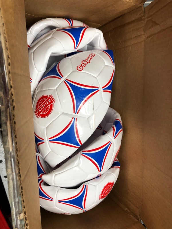 Photo 2 of **SEE NOTES**
GoSports Premier Soccer Ball with Premium Pump - Available as Single Balls or 6 Packs - Choose Your Size
