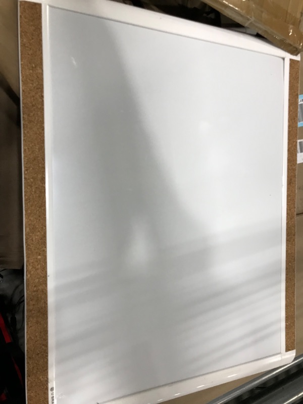 Photo 3 of U Brands PinIt Combination Dry Erase Board with White Frame, Office Supplies, Includes Marker and Magnet, 16” x 20”