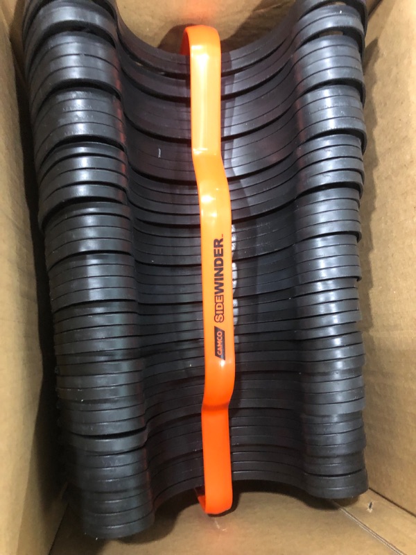 Photo 2 of Camco Sidewinder RV Sewer Support | Made from Sturdy Lightweight Plastic | Curve Around Obstacles and Won't Creep Closed | 20 Feet | Black | (43052) Frustration Free Packaging