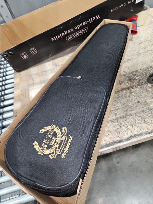 Photo 1 of (SEE NOTES) Rhythm 1/2 Violin Set Half Size Violin Set for Beginners with Hard Case, Rosin, Shoulder Rest, Bow, and Extra Strings