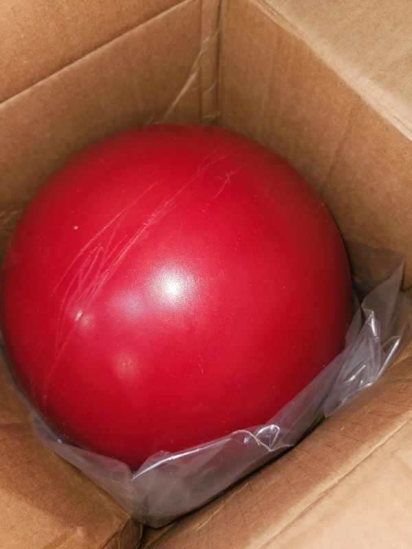 Photo 2 of (SEE NOTES) Jolly Pets Push-n-Play Ball Dog Toy 10 Inches/Large Red