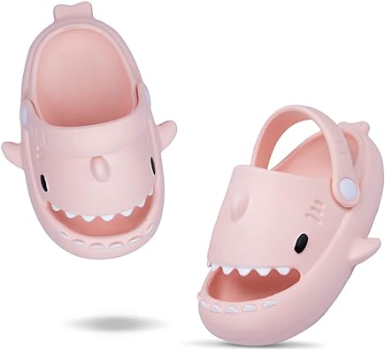 Photo 1 of Kids Shark Slides Toddler Girls Boys Cute Cartoon Summer Cloud Slippers Toddler Baby Non-Slip Beach Pool Shower Shoes Size 9