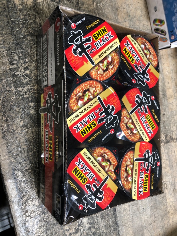 Photo 1 of *8/16/2024* Nongshim Shin Black Cup - 6 pack, 3.5 oz cup