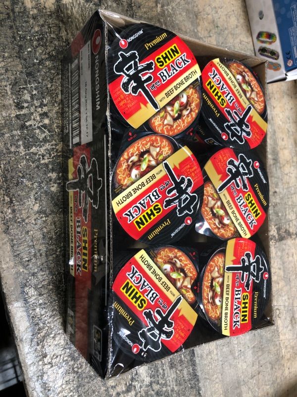 Photo 1 of *8/16/2024* Nongshim Shin Black Cup - 6 pack, 3.5 oz cup