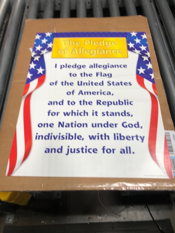 Photo 2 of Teacher Created Resources Pledge of Allegiance Chart, Multi Color (7631)