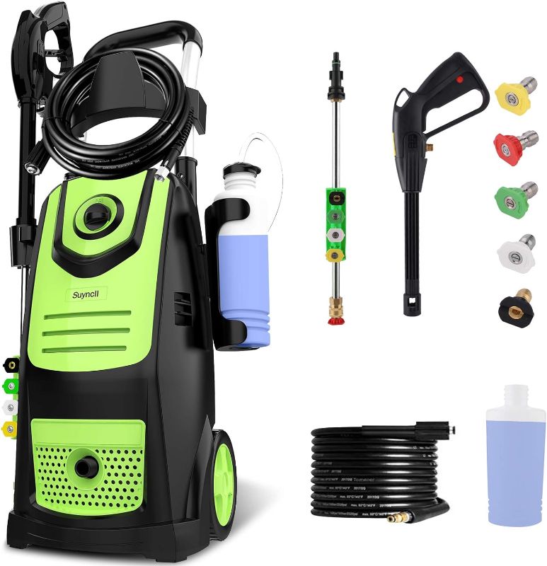 Photo 1 of ***Parts Only***Suyncll High Power Washer Electric Pressure Washer,3800PSI 2.8GPM Pressure Washer Car Patio Garden Yard Cleaner?Green?