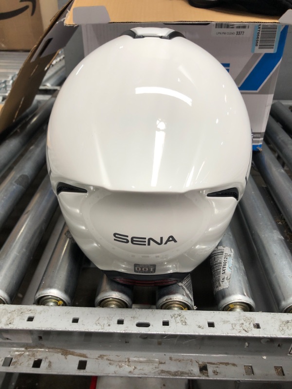 Photo 5 of Sena Impulse Modular Motorcycle Smart Helmet (Gloss White, Large) Large Gloss White