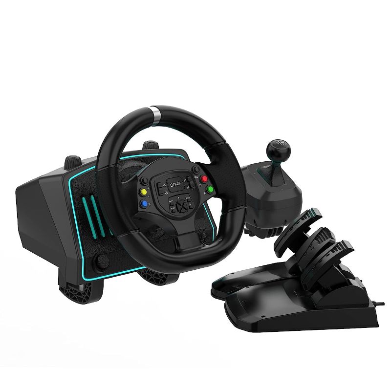 Photo 1 of **PARTS ONLY/NON-REFUNDABLE**
DOYO 1080° Gaming Racing Wheel with Pedals and Shifter, Steering Wheel for PC, Xbox One, Xbox Series 360, PS4, PS3 and Nintendo Switch