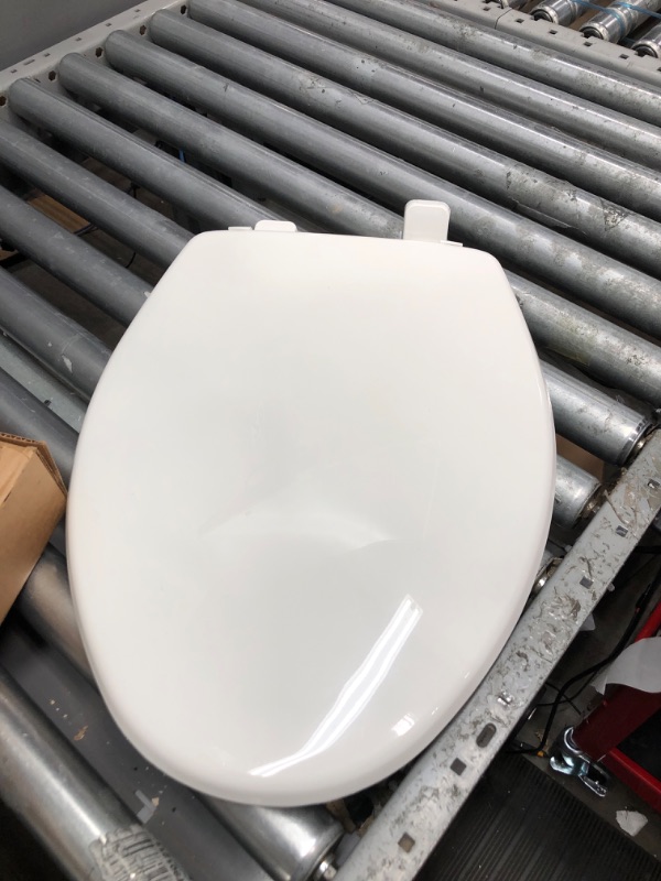 Photo 2 of  Elongated Toilet Seat, Quick-Release Hinges, Slow Close, Heavy Duty, Never Loosen, Aviation Material, White